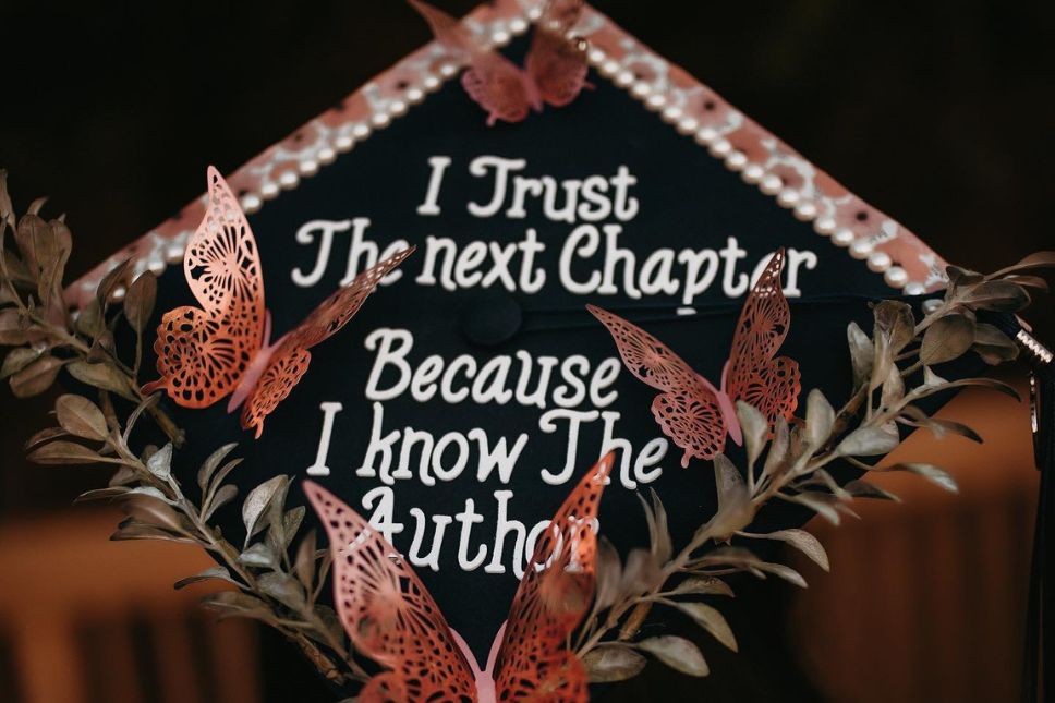 Graduation Party Decorations - 12 Piece Hanging Lanterns With Cap Decor Kit In Blue